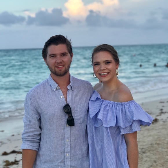 Simply Couture off the shoulder stripped dress - Picture 3 of 4